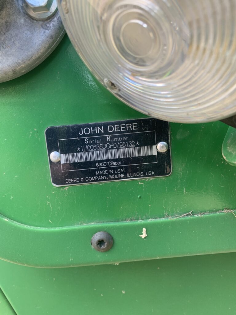 John Deere 635D Combine Header 8