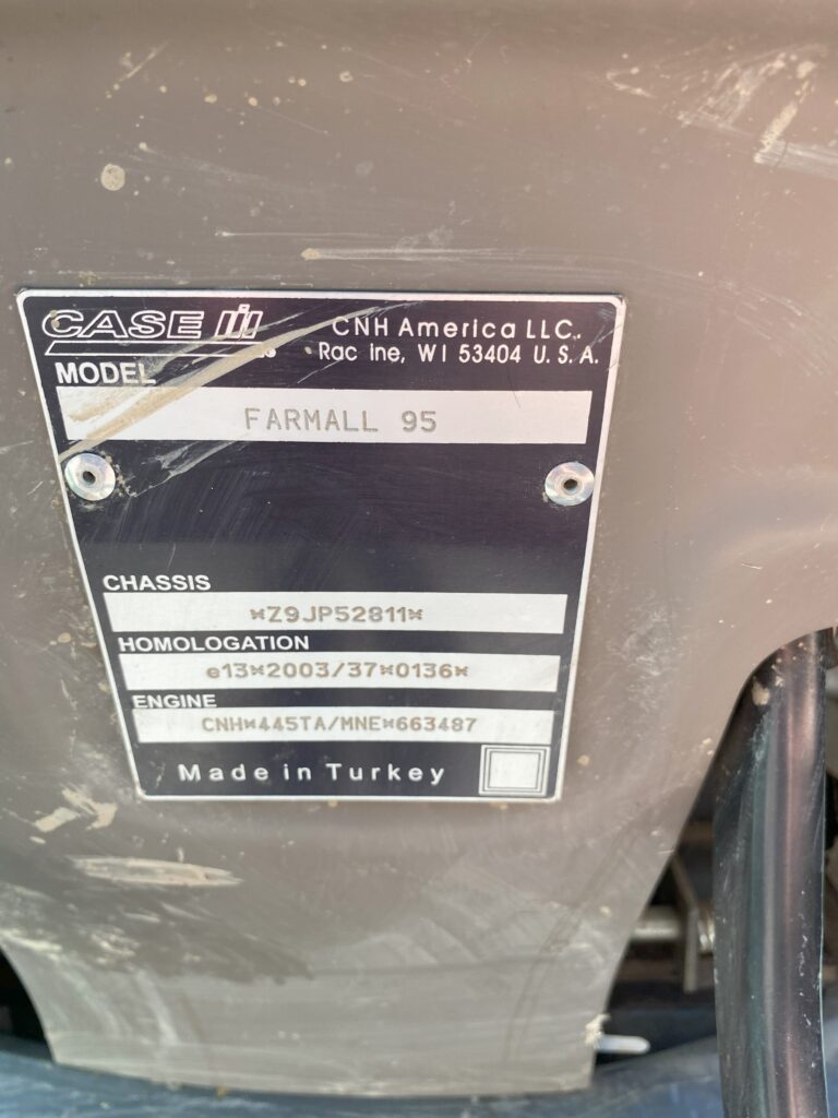 2009 Case IH Farmall 95 Tractor 5