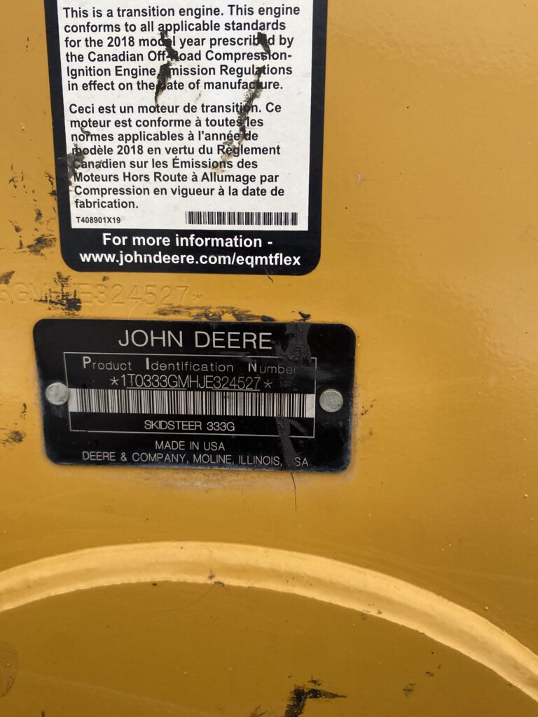 2018 John Deere 333G Compact Track Loader 13