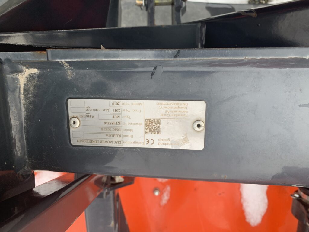 2019 Kubota DMC7032R Front Mower Conditioner 1