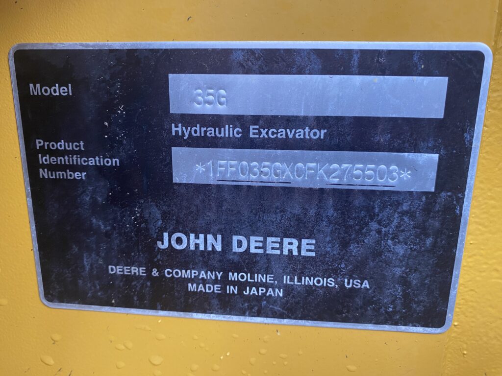 2015 John Deere 35G 6