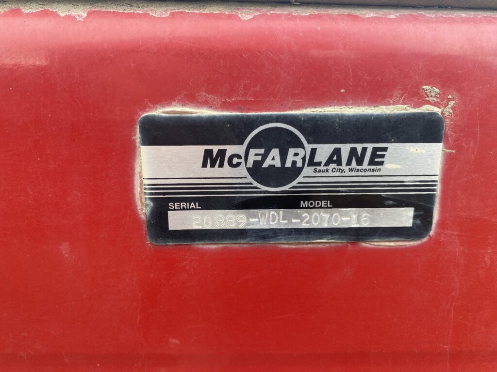2018 McFarlane WDL-2070-16 Harrow 5