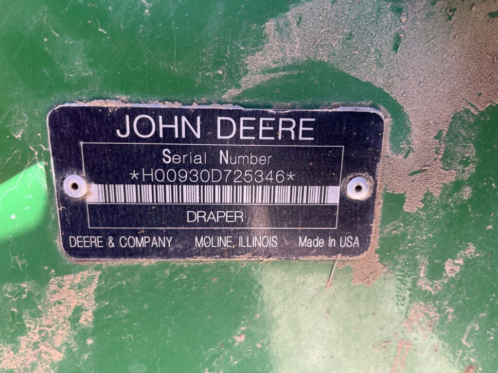 2008 John Deere 930D 30' Draper Header 4