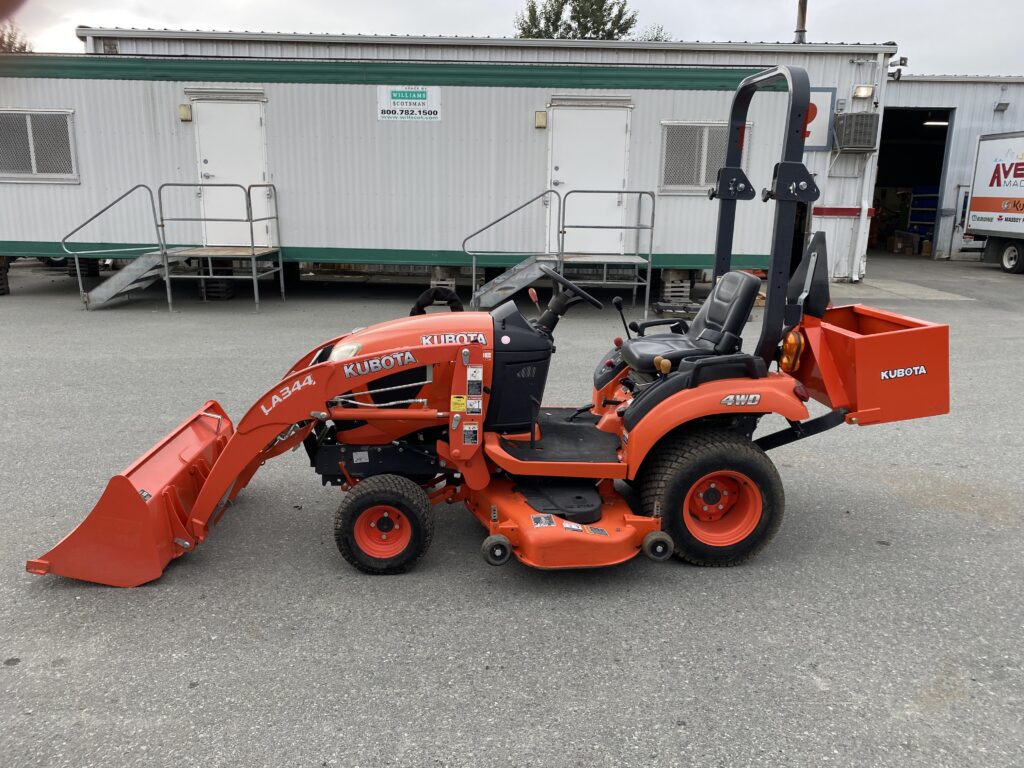 2018 Kubota BX1880 Compact Tractor with Loader, Mower Deck, Rear Weight box and Extra R4 Wheels and Tires