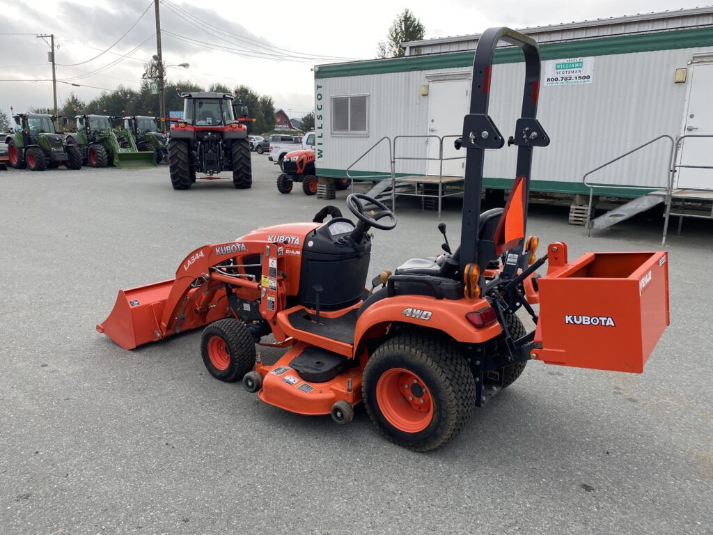 2018 Kubota BX1880 Compact Tractor with Loader, Mower Deck, Rear Weight box and Extra R4 Wheels and Tires 1