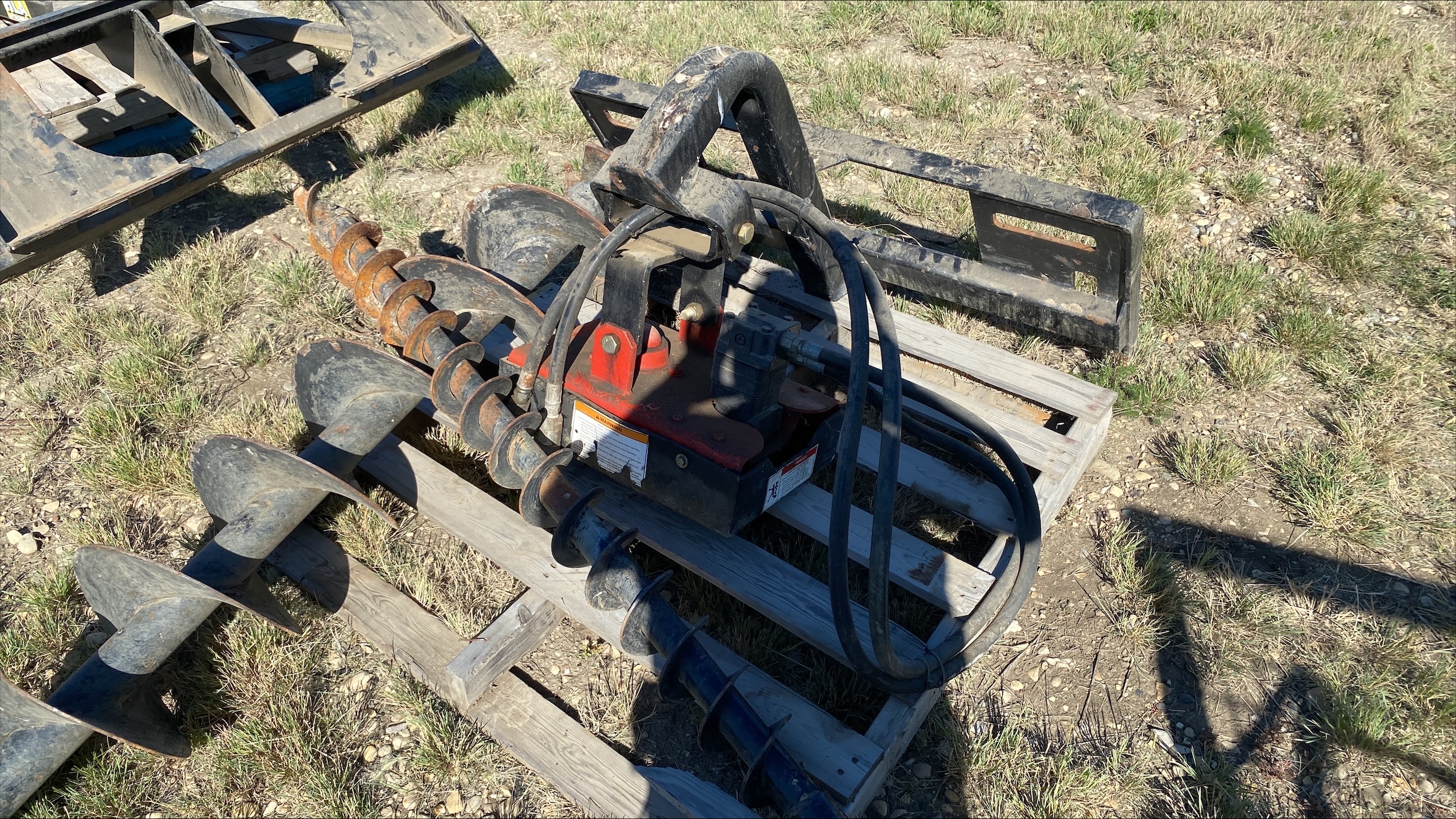 2007 Wheatheart Power Head Post Hole Auger with 12