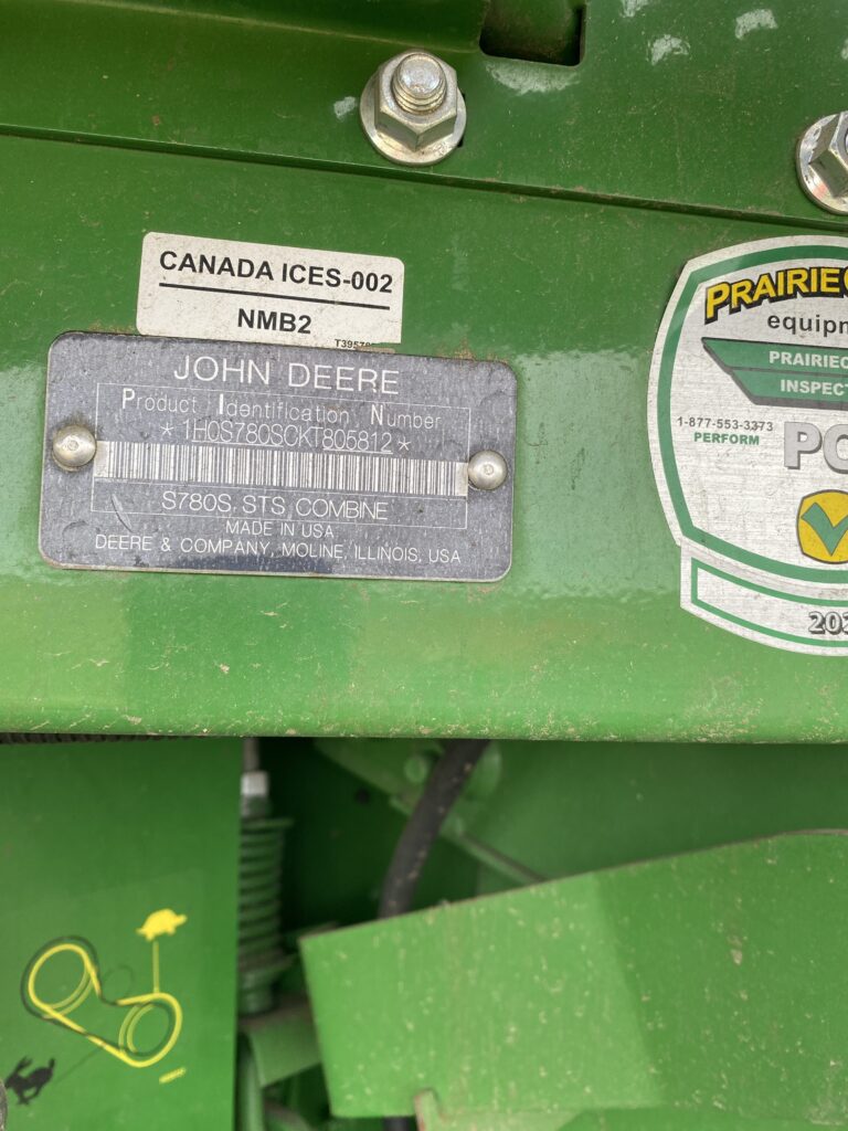 2019 John Deere S780 Combine 9