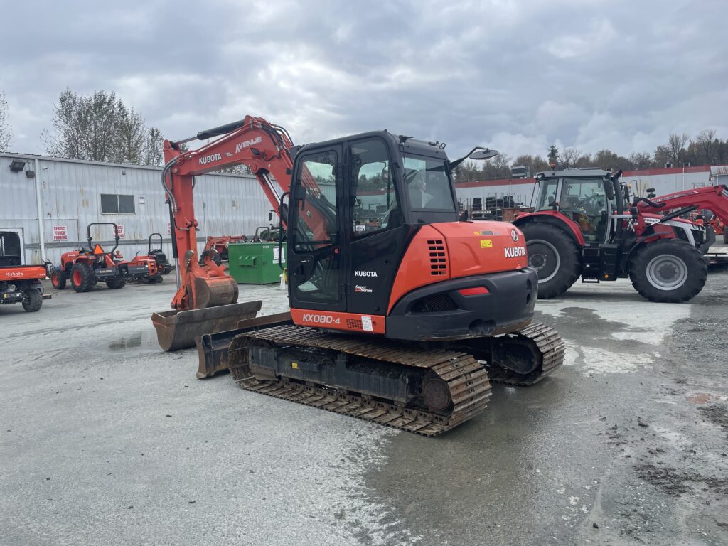 2018 Kubota KX080-4S2W Excavator 4