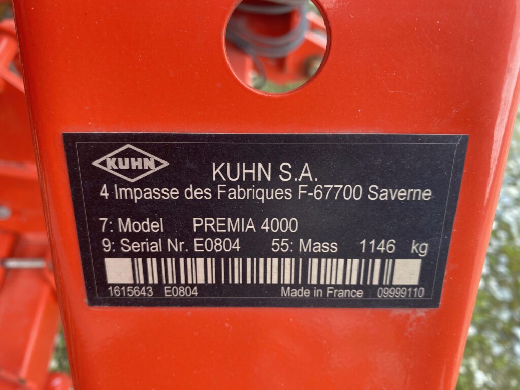 Kuhn Premia 4000 3 point 13ft 1in wide No Till Seeder 9