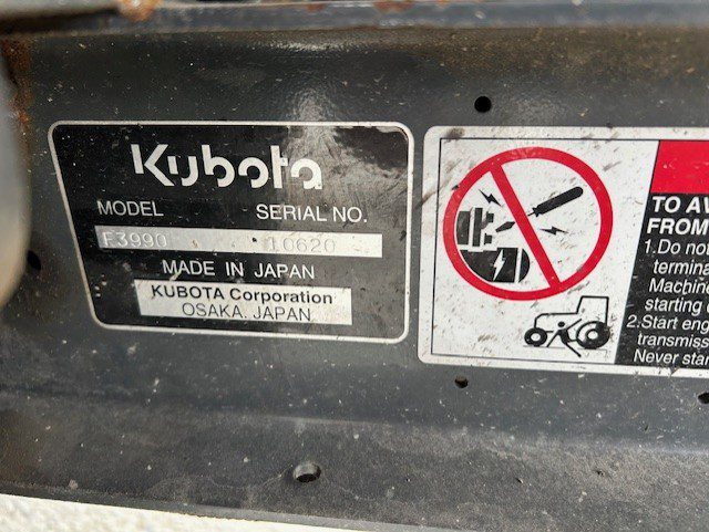 2014 Kubota F3990 Commercial Front Mower 5