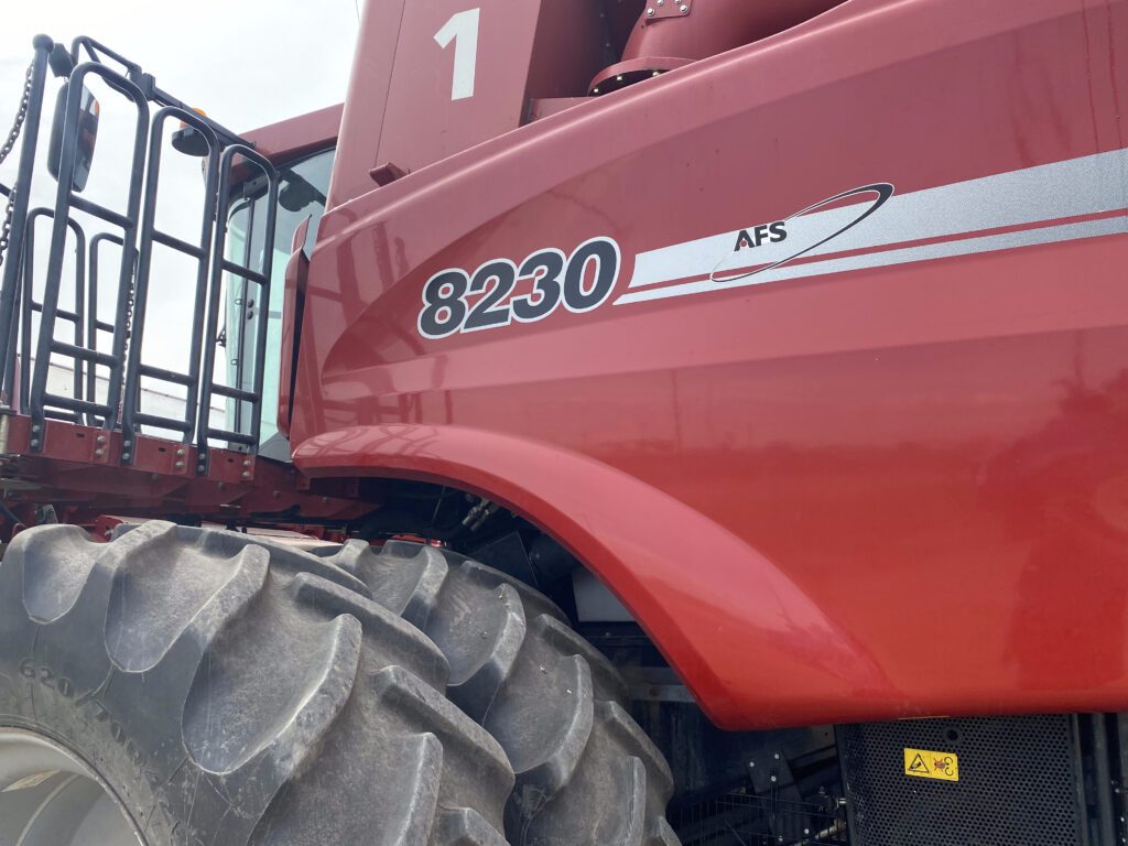 2012 Case 8230 Combine w/ 3016 Pickup Header 3