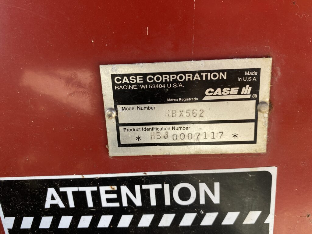 2002 Case RBX562 Round baler 11