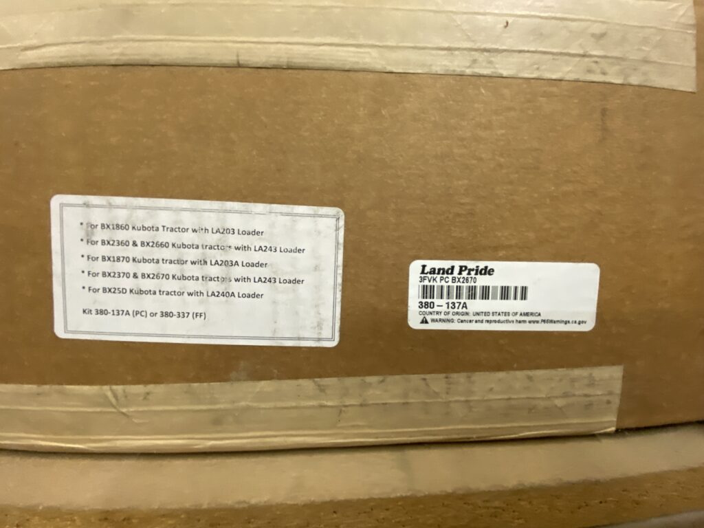 3rd Function valve kit BX2670