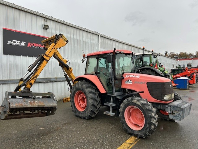 2009 Kubota M108SDSC Tractor with Boom Mower 2