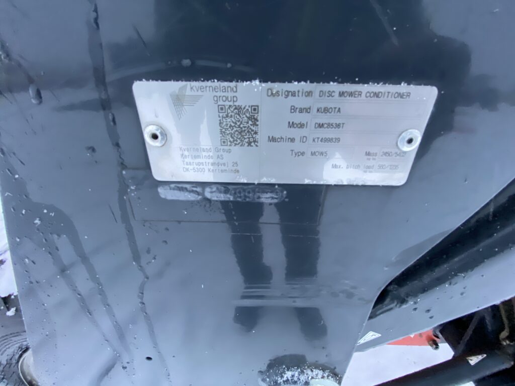 2021 Kubota DMC8536T 9