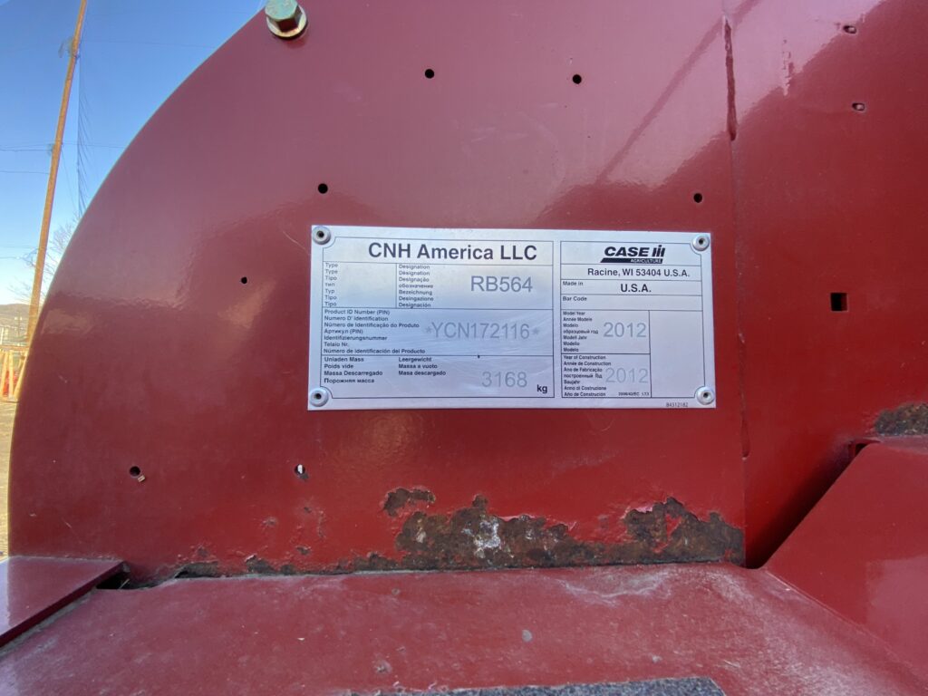 2012 Case RB564 Round Baler 6