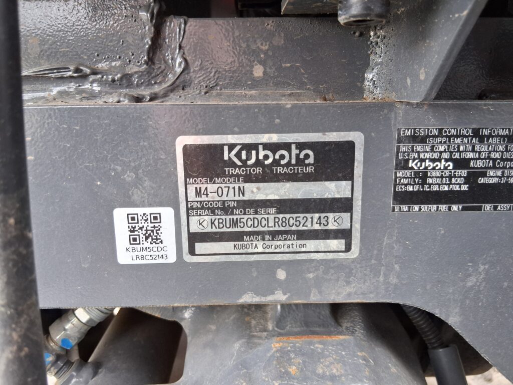 Kubota M4N-071HDCC12 9