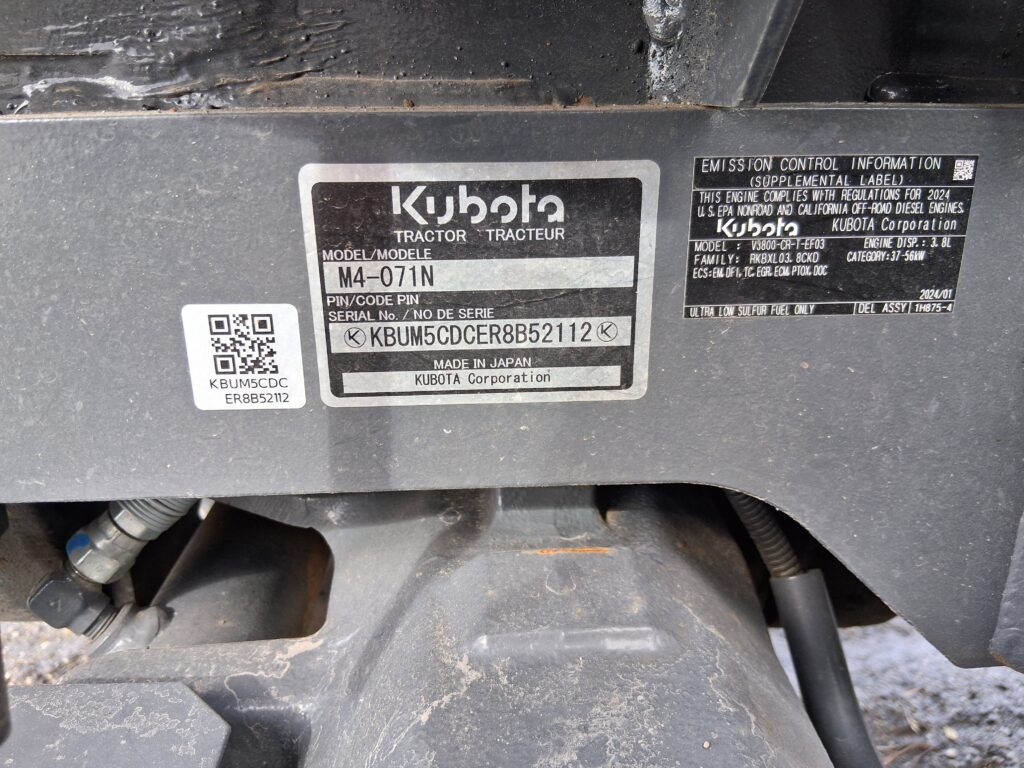 Kubota M4N-071HDCC12 9