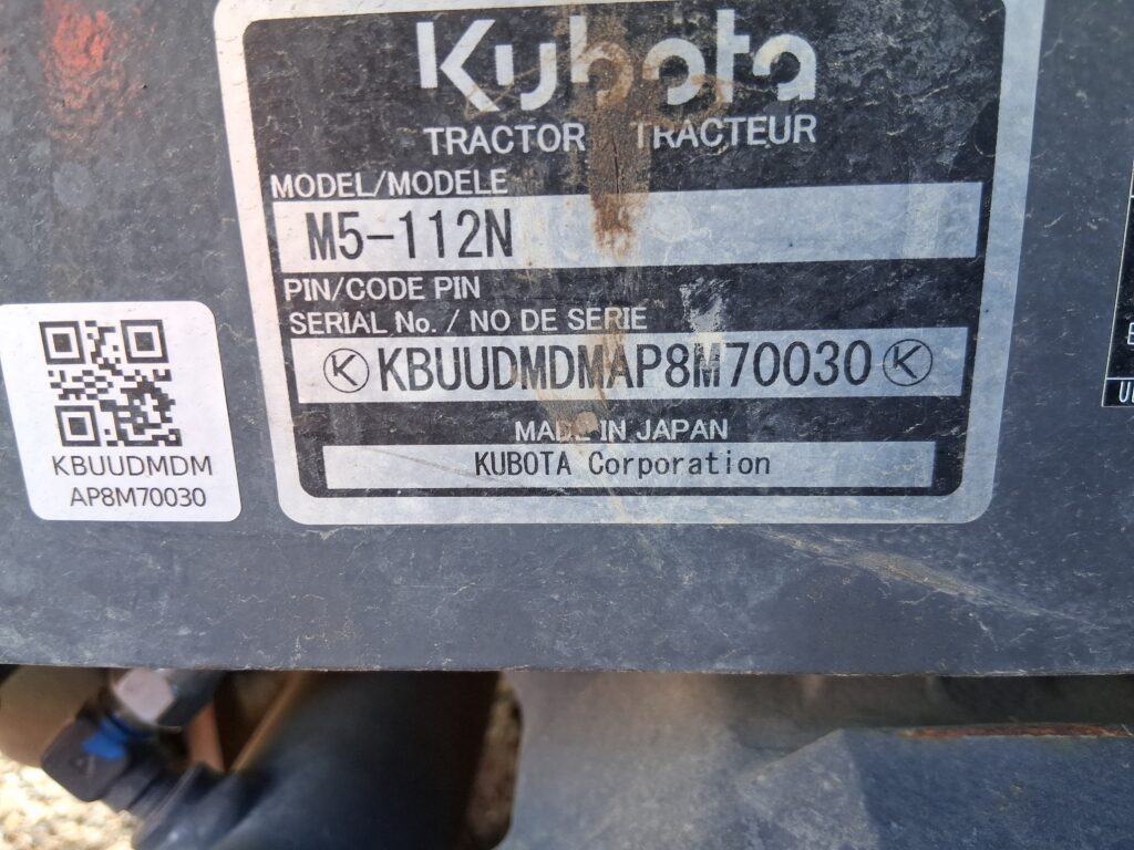Kubota M5N-112HDRC12 8