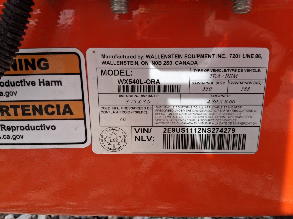 Wallenstein WX540L 20T Logsplitter 3