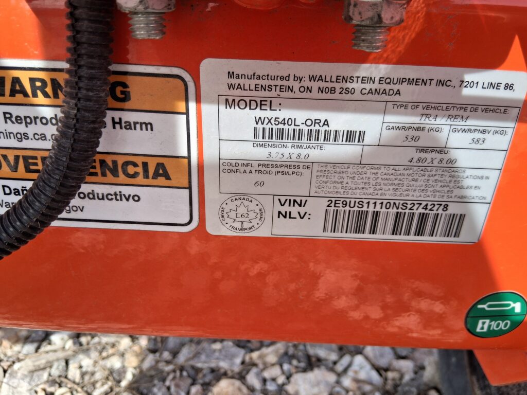 Wallenstein WX540L 20T Logsplitter 3